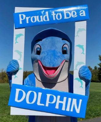  desmares dolphin mascot