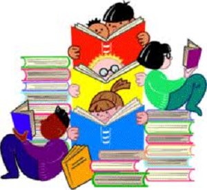 Kids reading books